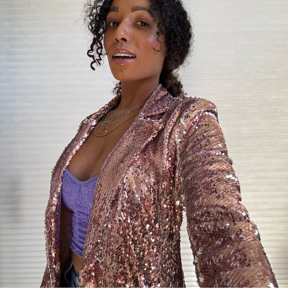 Endless Rose Sequin Blazer Jacket - Picture 5 of 17